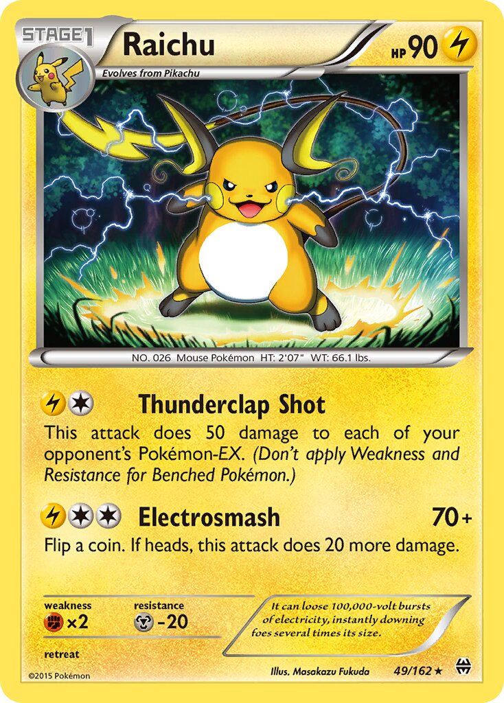 Raichu 049/164 — BREAKthrough (English Pokémon TCG card)