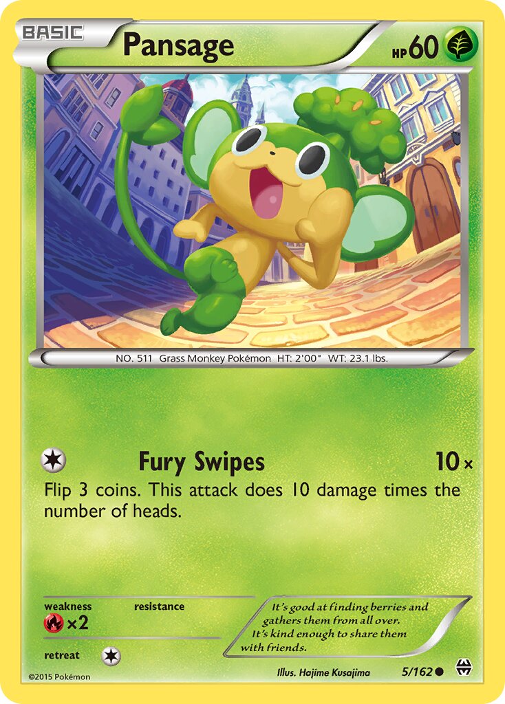 Pansage 005/164 — BREAKthrough (English Pokémon TCG card)