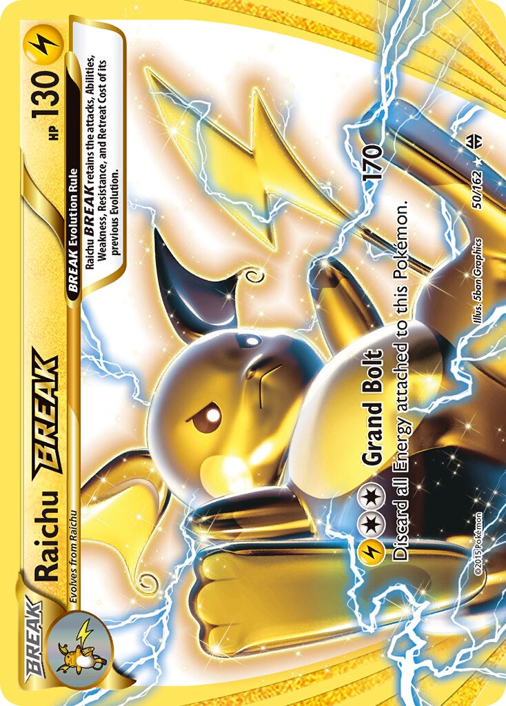 Raichu BREAK 050/164 — BREAKthrough (English Pokémon TCG card)