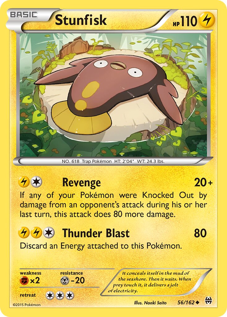 Stunfisk 056/164 — BREAKthrough (English Pokémon TCG card)