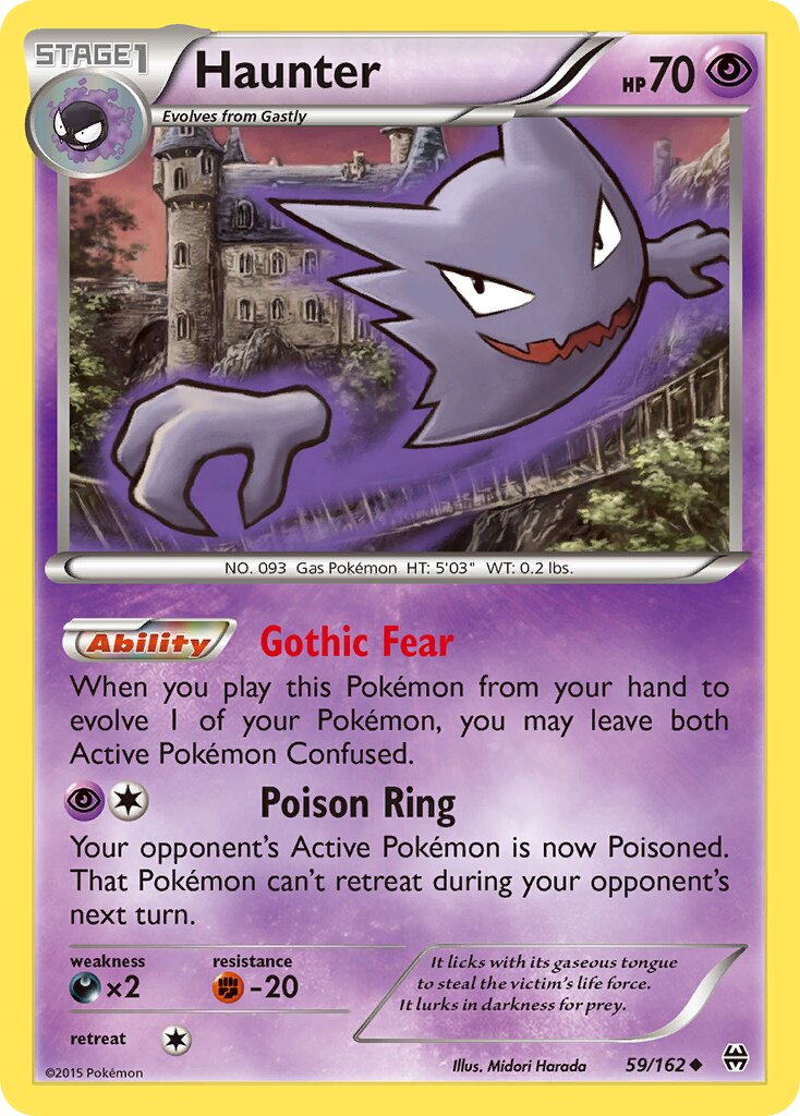 Haunter 059/164 — BREAKthrough (English Pokémon TCG card)