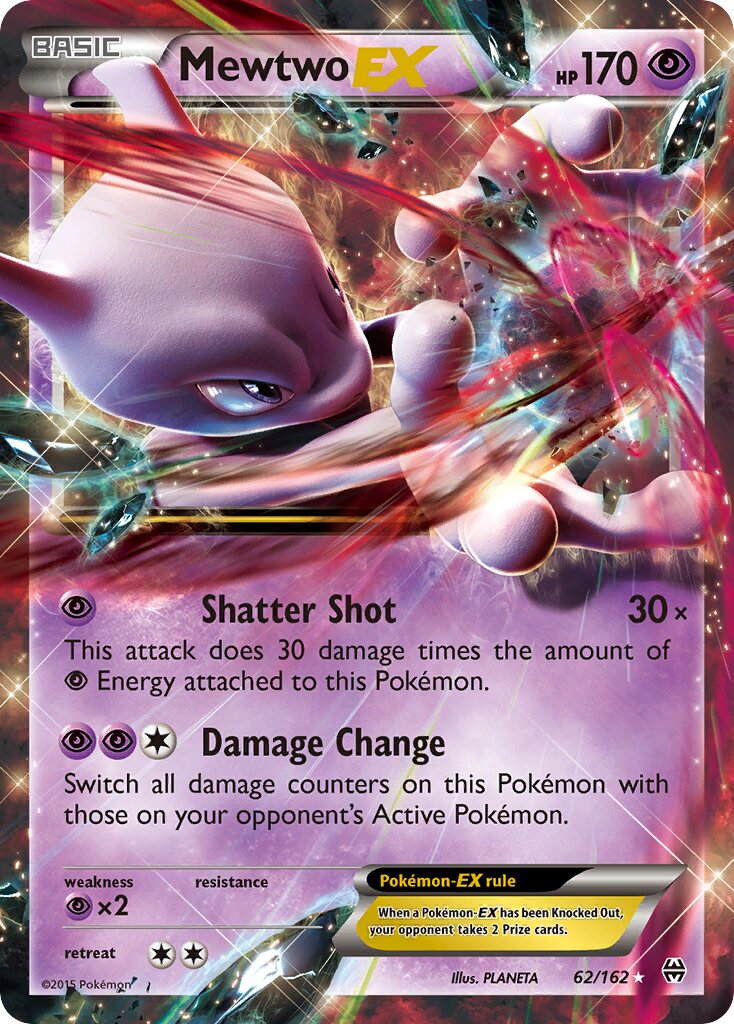 Mewtwo-EX 062/164 — BREAKthrough (English Pokémon TCG card)