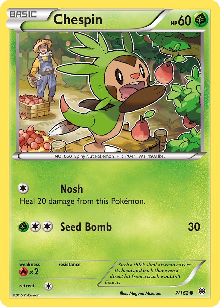 Chespin 007/164 — BREAKthrough (English Pokémon TCG card)