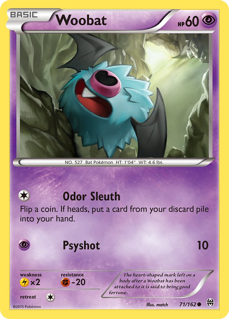 Woobat 071/164 — BREAKthrough (English Pokémon TCG card)