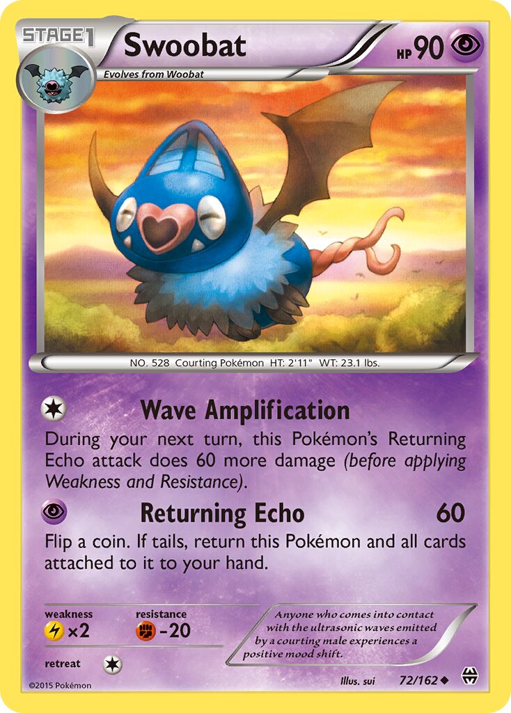 Swoobat 072/164 — BREAKthrough (English Pokémon TCG card)