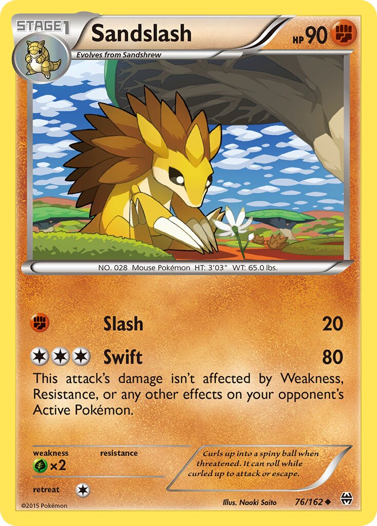 Sandslash 076/164 — BREAKthrough (English Pokémon TCG card)