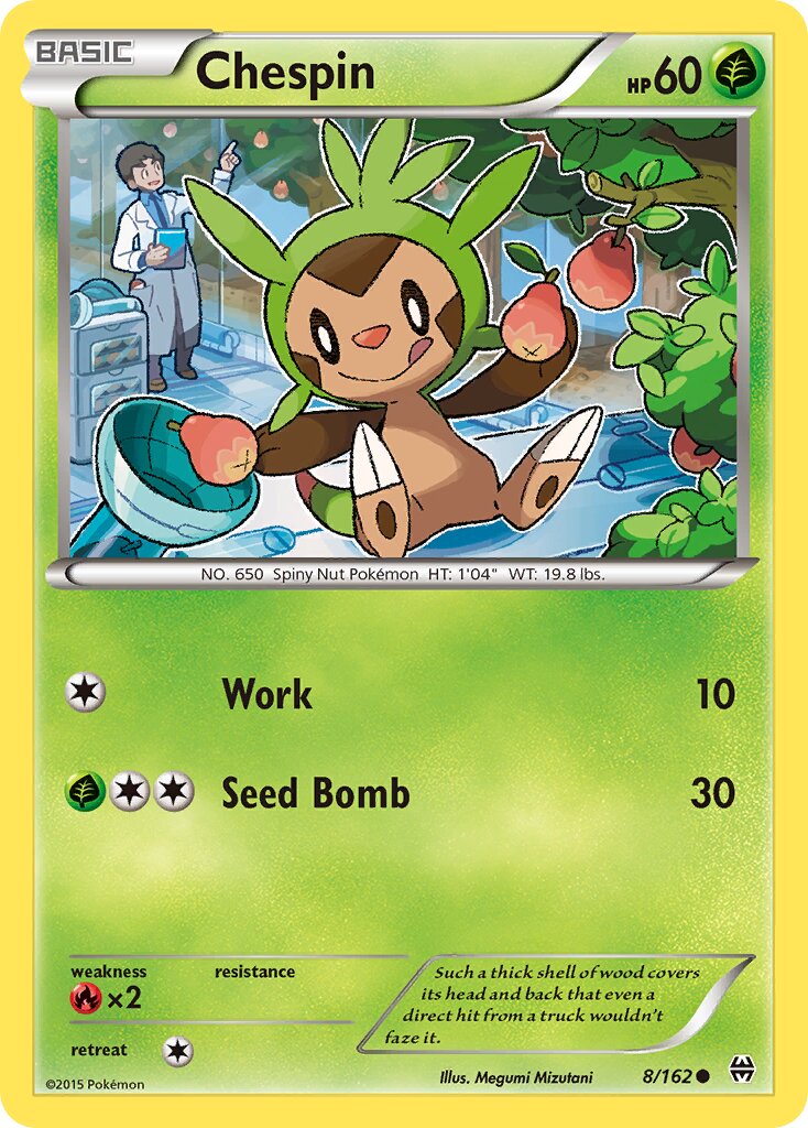 Chespin 008/164 — BREAKthrough (English Pokémon TCG card)