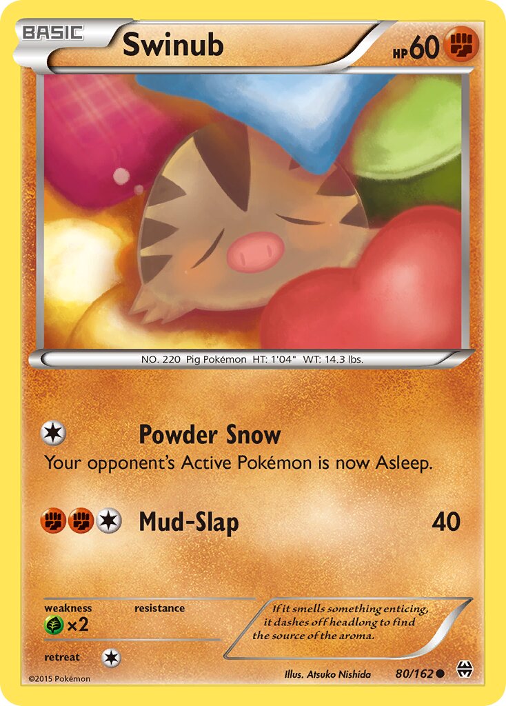 Swinub 080/164 — BREAKthrough (English Pokémon TCG card)
