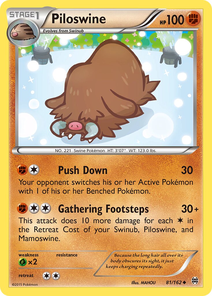 Piloswine 081/164 — BREAKthrough (English Pokémon TCG card)