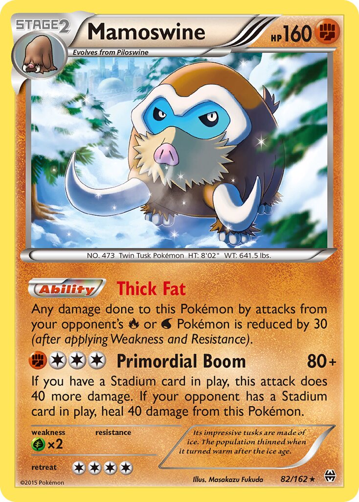 Mamoswine 082/164 — BREAKthrough (English Pokémon TCG card)