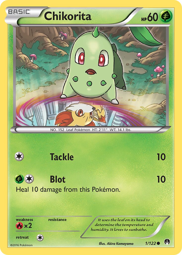 Chikorita 001 — BREAKpoint (English Pokémon TCG card)