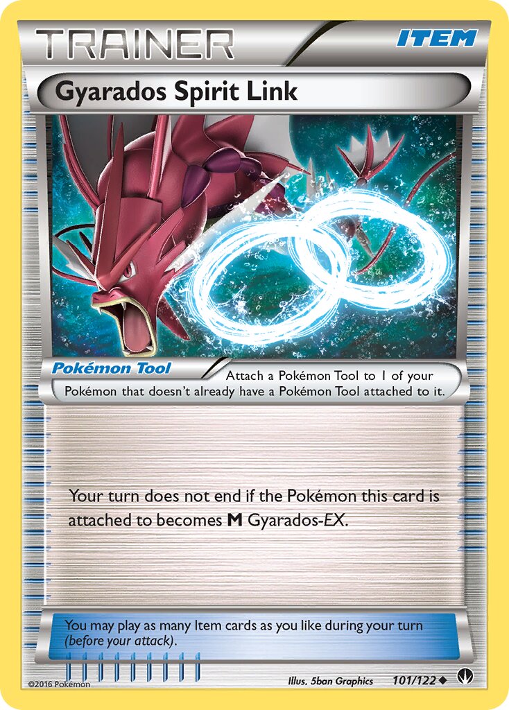 Gyarados Spirit Link 101 — BREAKpoint (English Pokémon TCG card)