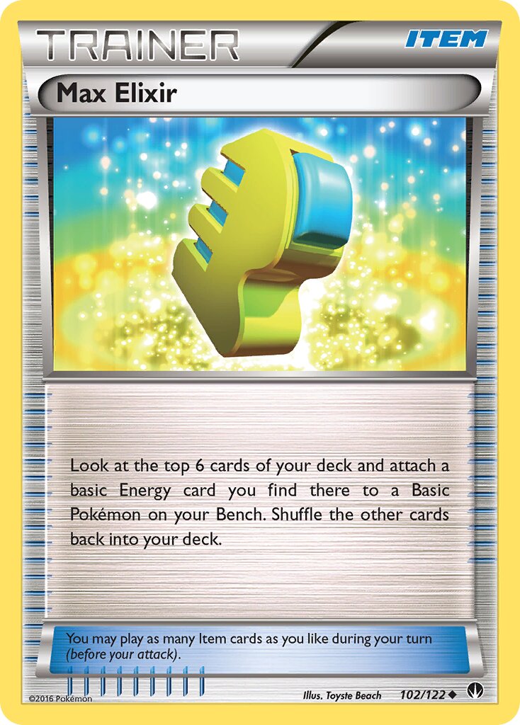 Max Elixir 102 — BREAKpoint (English Pokémon TCG card)