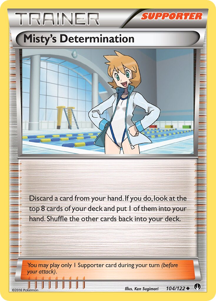 Misty's Determination 104 — BREAKpoint (English Pokémon TCG card)