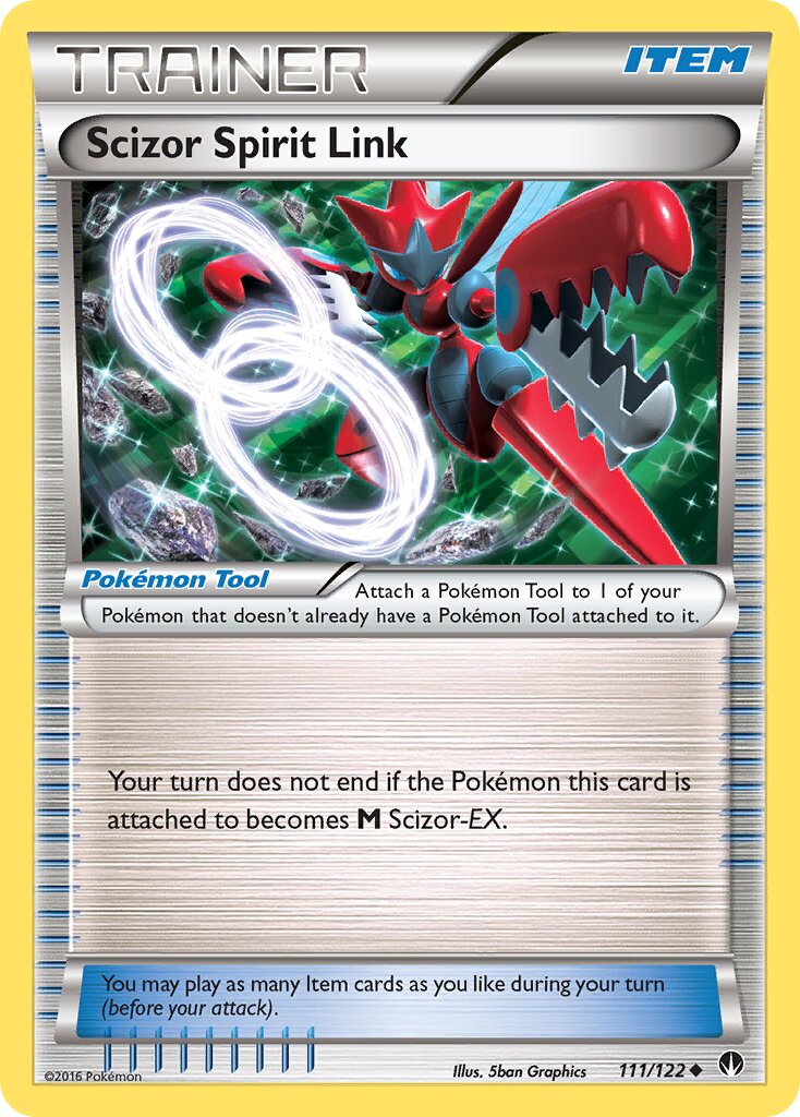 Scizor Spirit Link 111 — BREAKpoint (English Pokémon TCG card)