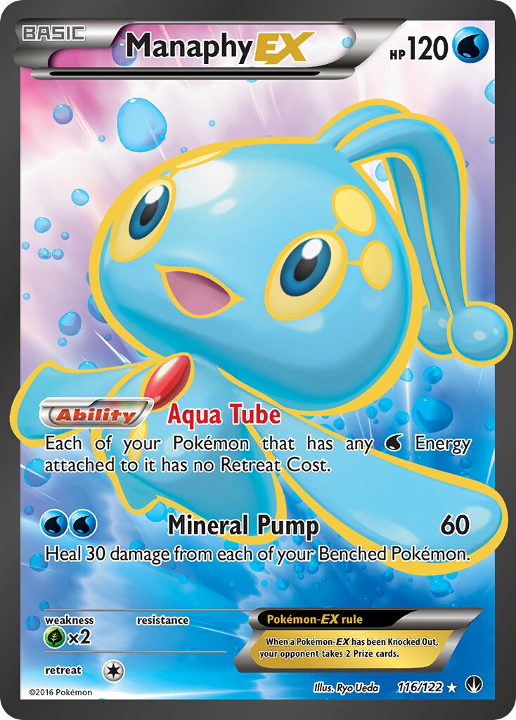 Manaphy-EX 116 — BREAKpoint (English Pokémon TCG card)