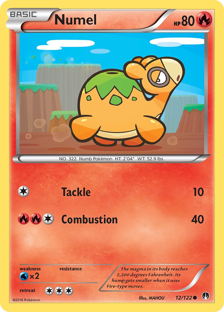 Numel 012 — BREAKpoint (English Pokémon TCG card)