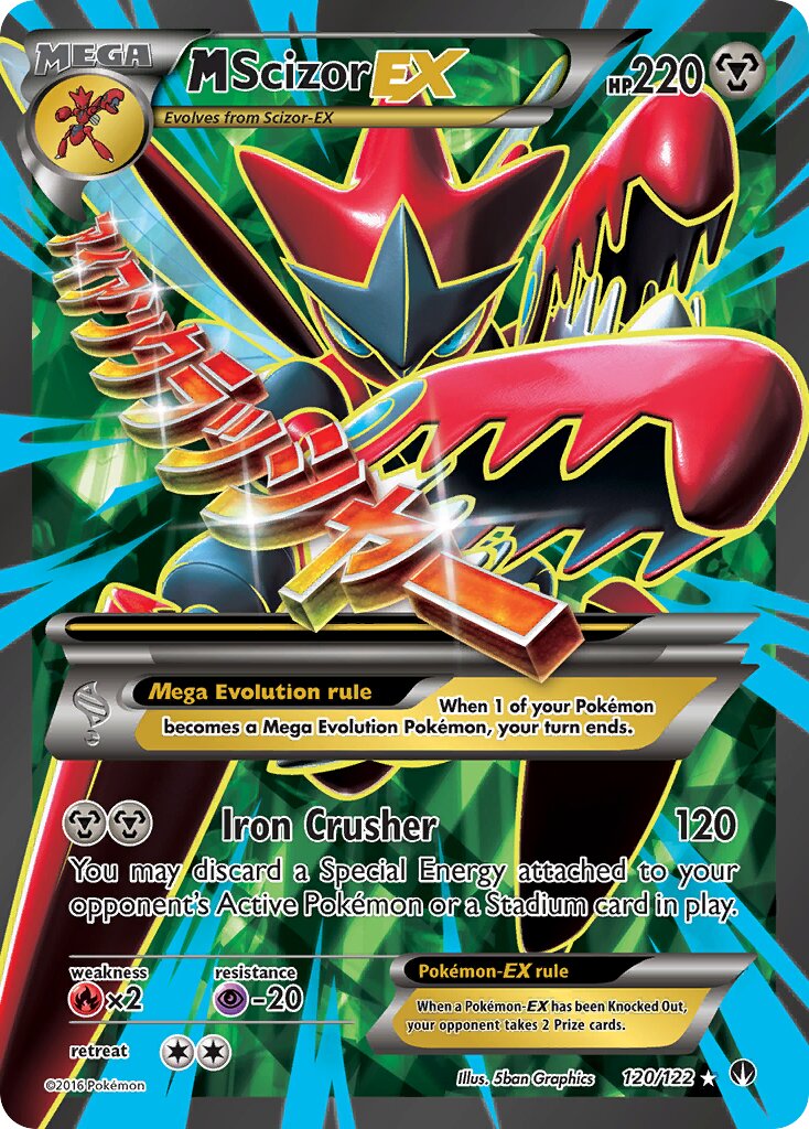 M Scizor-EX 120 — BREAKpoint (English Pokémon TCG card)