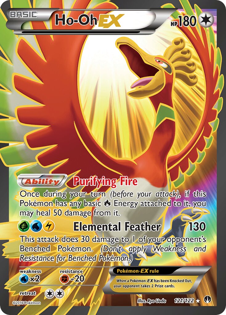 Ho-Oh-EX 121 — BREAKpoint (English Pokémon TCG card)