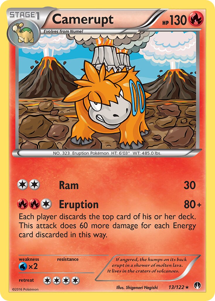 Camerupt 013 — BREAKpoint (English Pokémon TCG card)