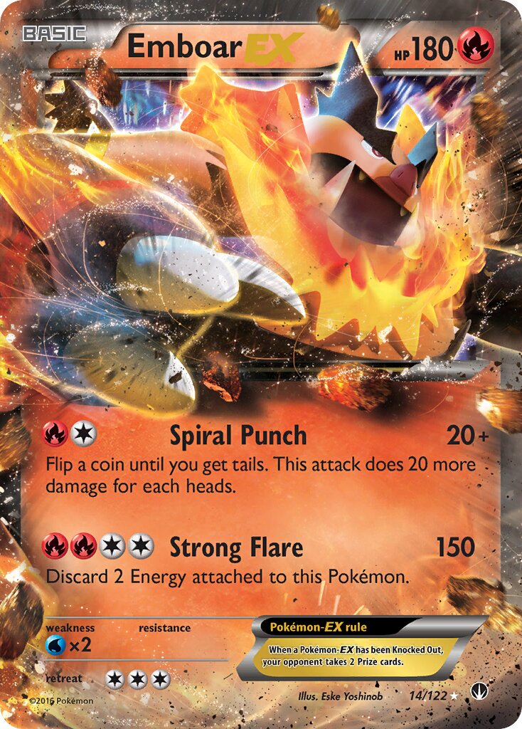 Emboar-EX 014 — BREAKpoint (English Pokémon TCG card)