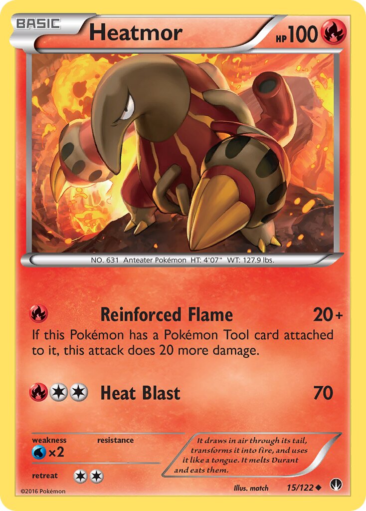 Heatmor 015 — BREAKpoint (English Pokémon TCG card)