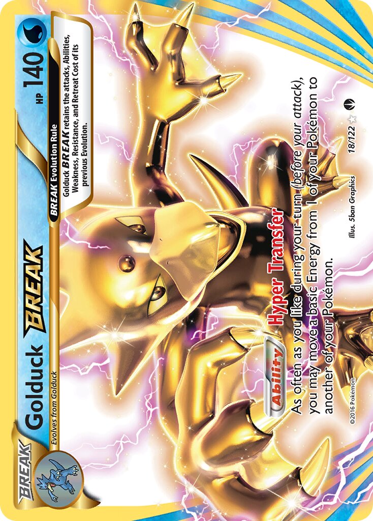 Golduck BREAK 018 — BREAKpoint (English Pokémon TCG card)