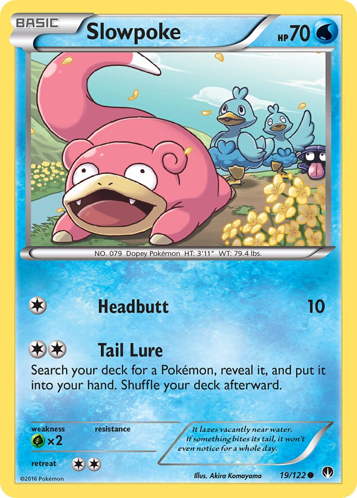 Slowpoke 019 — BREAKpoint (English Pokémon TCG card)