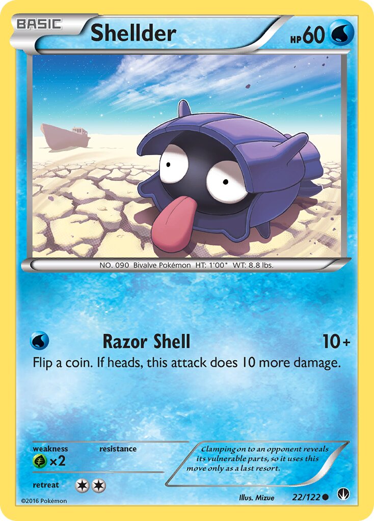 Shellder 022 — BREAKpoint (English Pokémon TCG card)
