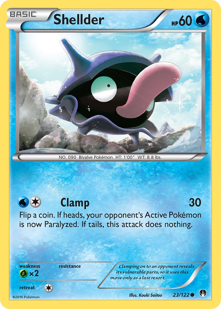 Shellder 023 — BREAKpoint (English Pokémon TCG card)