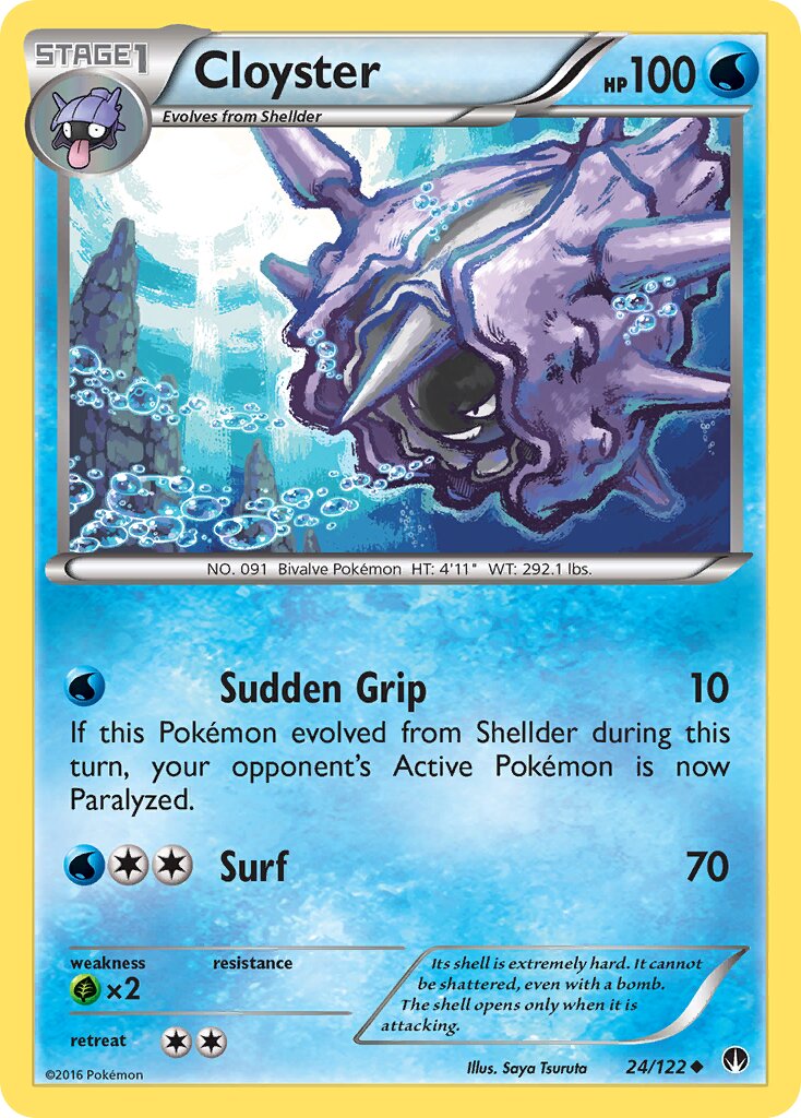 Cloyster 024 — BREAKpoint (English Pokémon TCG card)