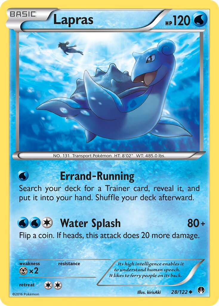 Lapras 028 — BREAKpoint (English Pokémon TCG card)