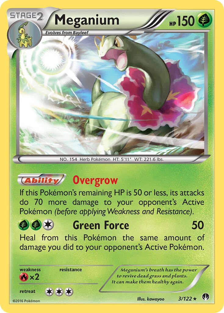 Meganium 003 — BREAKpoint (English Pokémon TCG card)