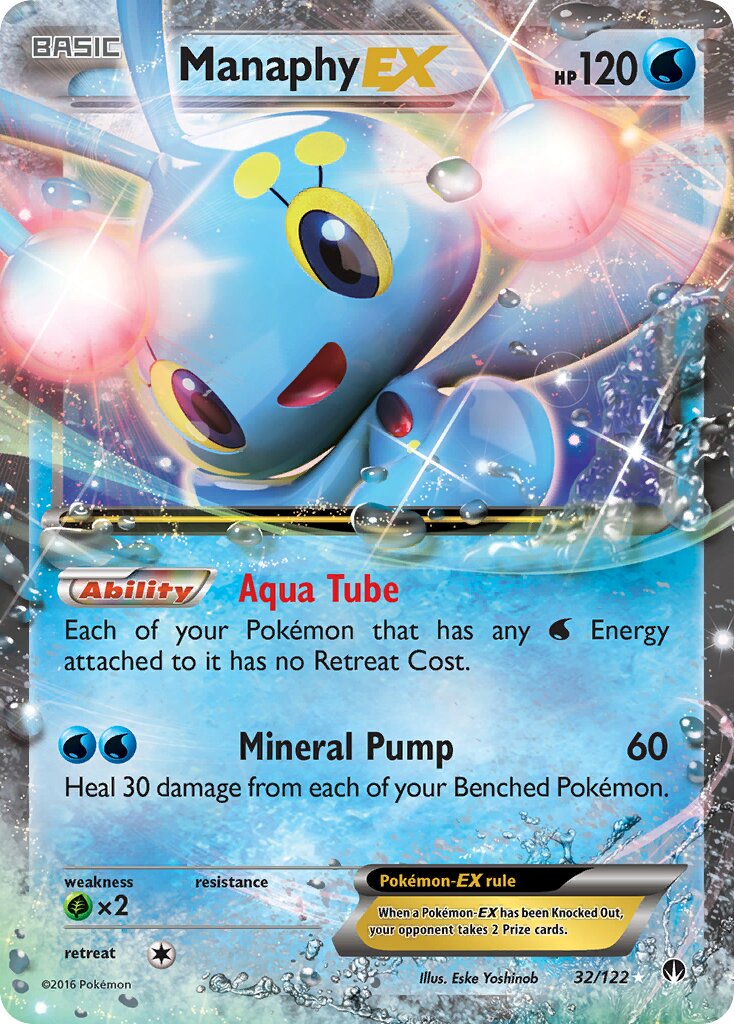 Manaphy-EX 032 — BREAKpoint (English Pokémon TCG card)