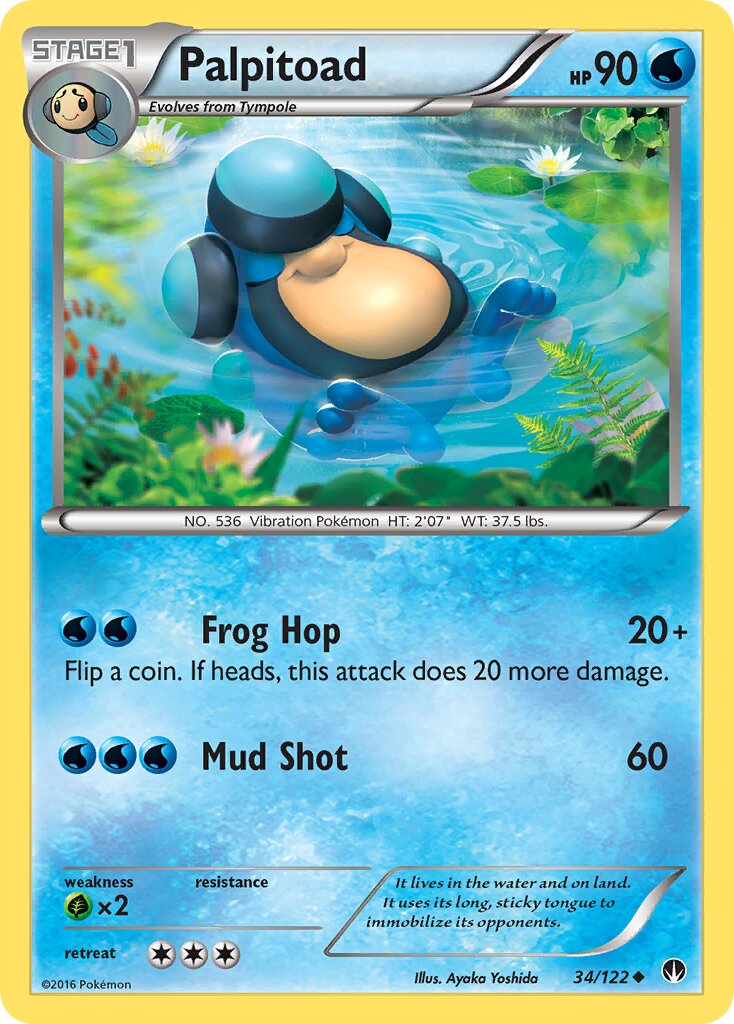 Palpitoad 034 — BREAKpoint (English Pokémon TCG card)