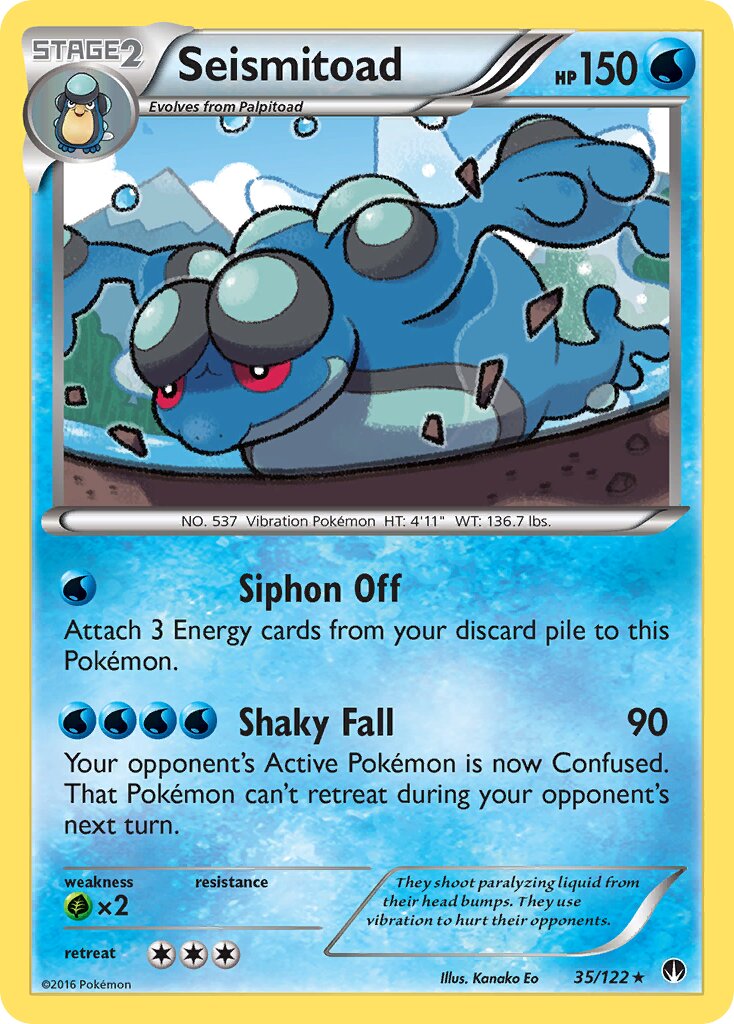 Seismitoad 035 — BREAKpoint (English Pokémon TCG card)