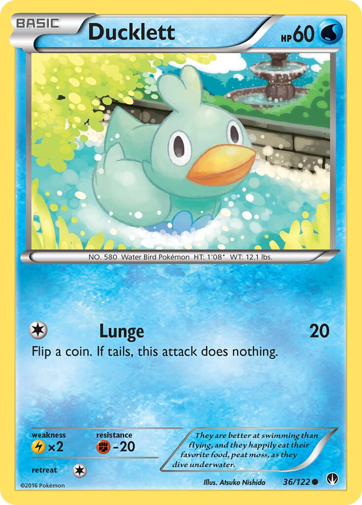 Ducklett 036 — BREAKpoint (English Pokémon TCG card)