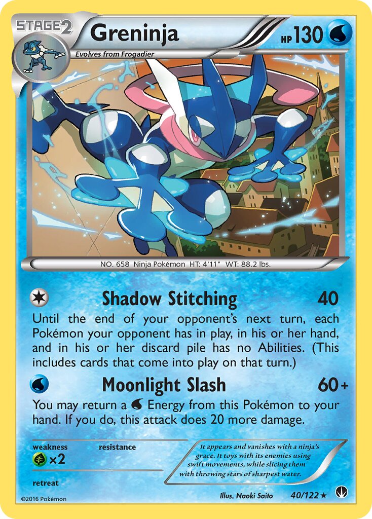 Greninja 040 — BREAKpoint (English Pokémon TCG card)