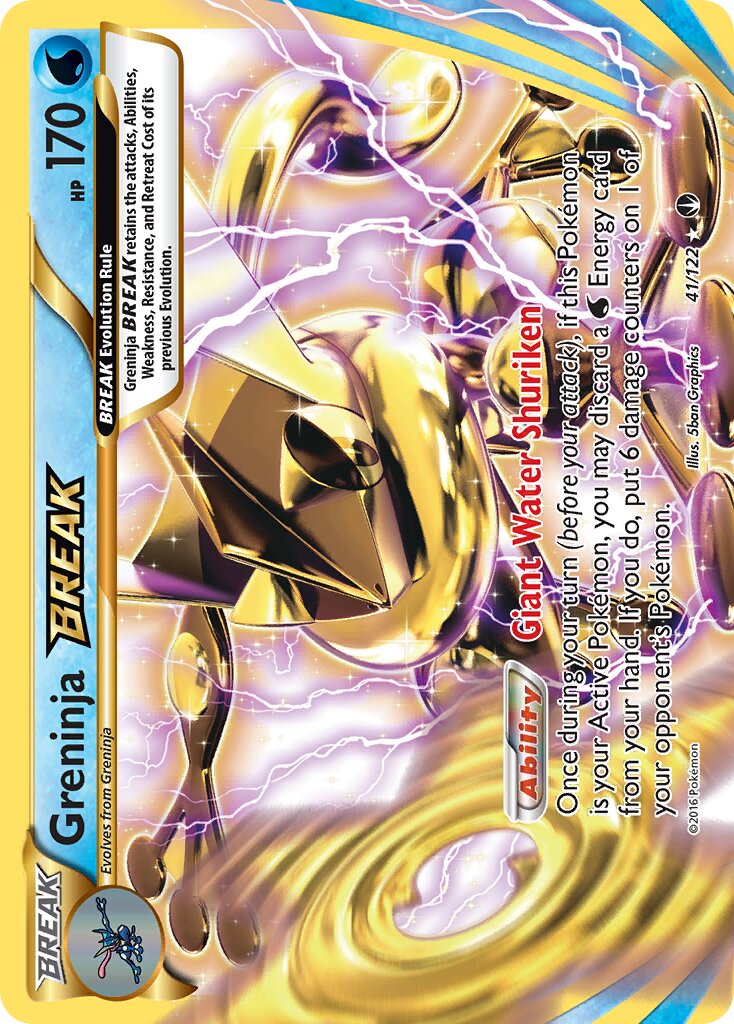 Greninja BREAK 041 — BREAKpoint (English Pokémon TCG card)