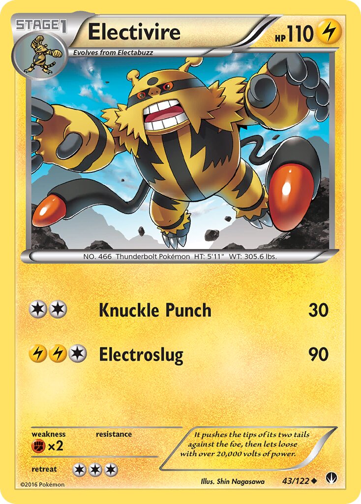Electivire 043 — BREAKpoint (English Pokémon TCG card)