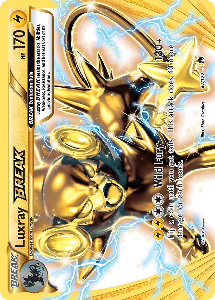 Luxray BREAK 047 — BREAKpoint (English Pokémon TCG card)