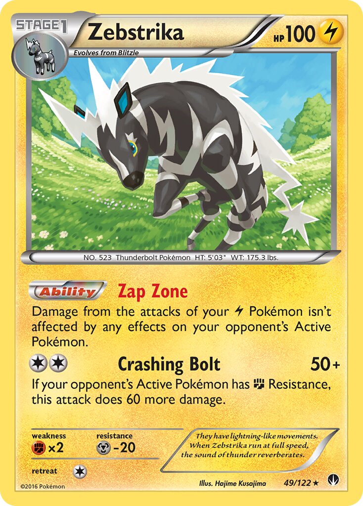 Zebstrika 049 — BREAKpoint (English Pokémon TCG card)