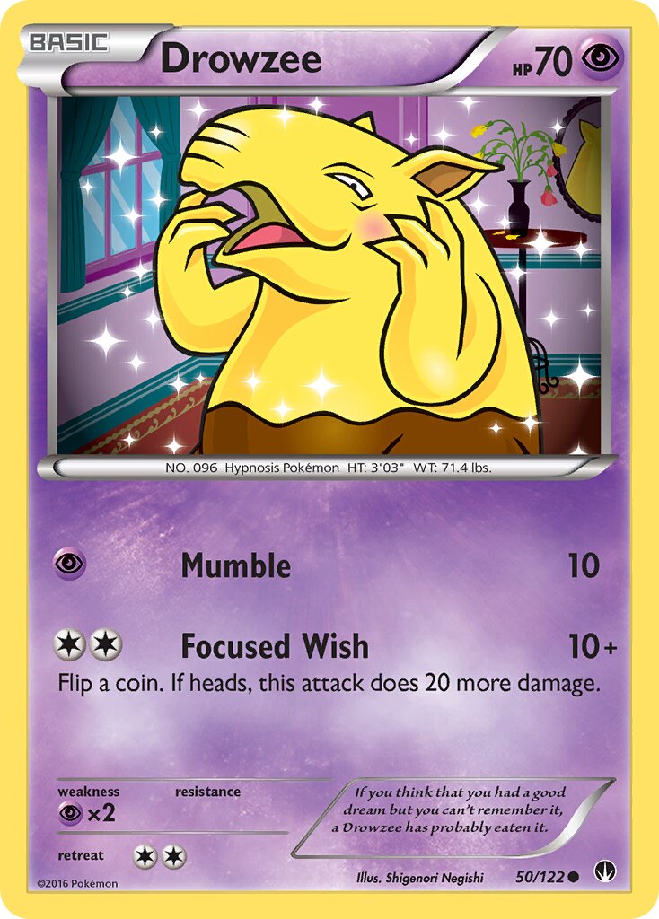 Drowzee 050 — BREAKpoint (English Pokémon TCG card)