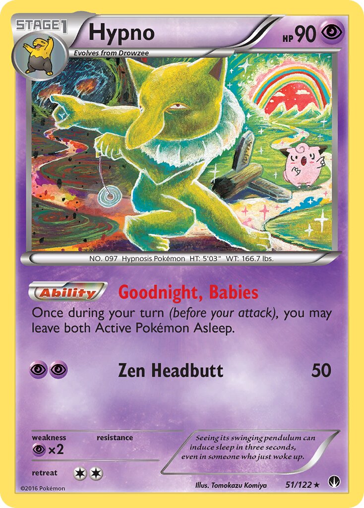 Hypno 051 — BREAKpoint (English Pokémon TCG card)