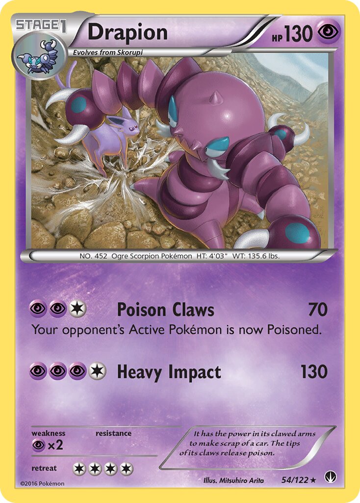 Drapion 054 — BREAKpoint (English Pokémon TCG card)