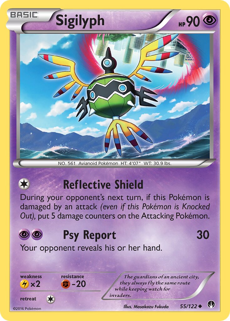 Sigilyph 055 — BREAKpoint (English Pokémon TCG card)