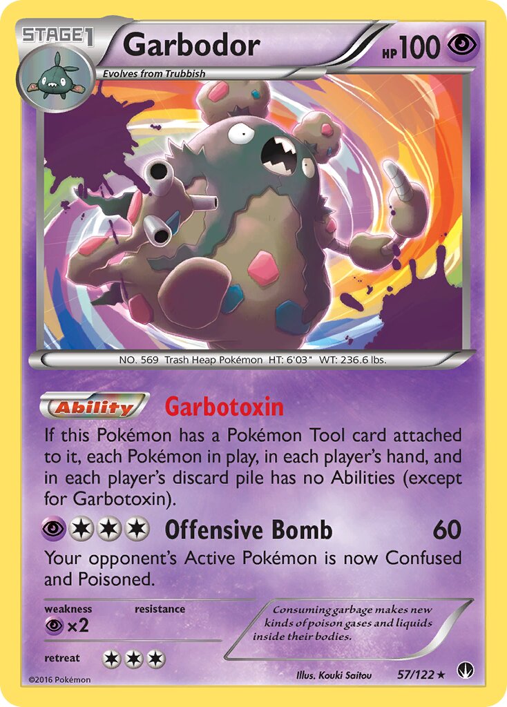 Garbodor 057 — BREAKpoint (English Pokémon TCG card)