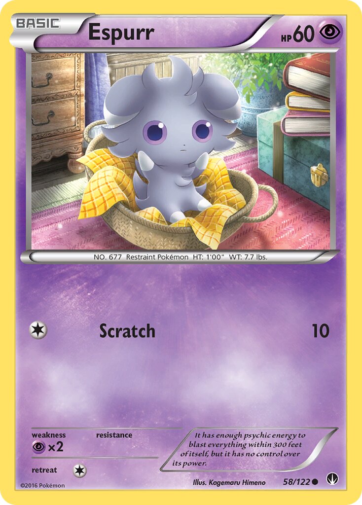 Espurr 058 — BREAKpoint (English Pokémon TCG card)