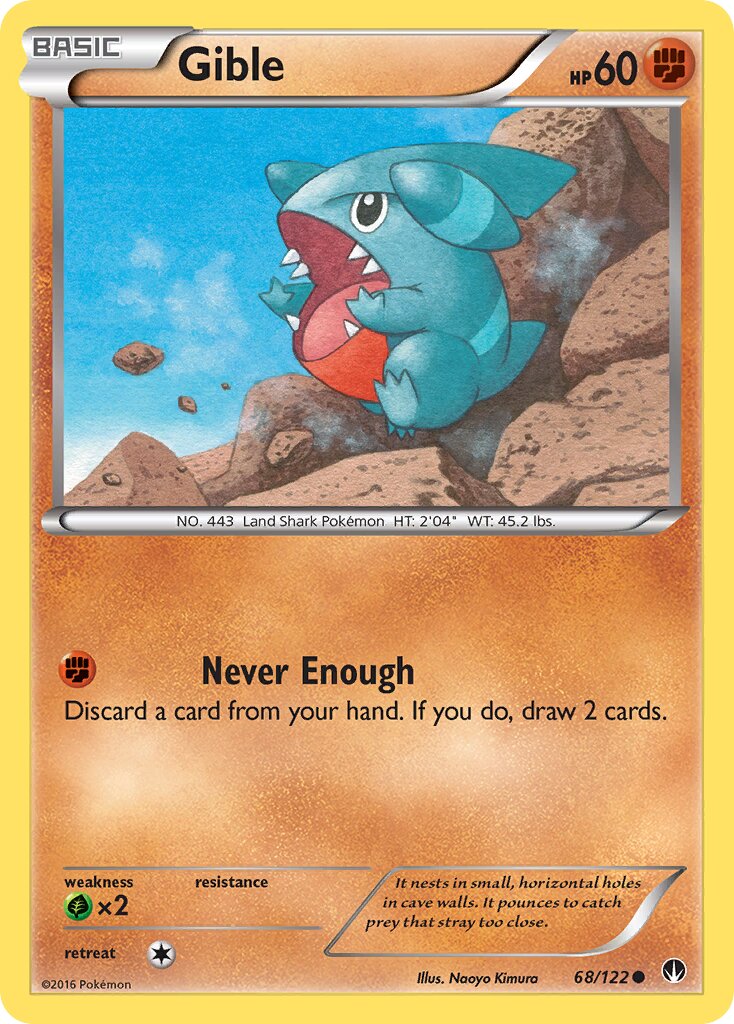 Gible 068 — BREAKpoint (English Pokémon TCG card)