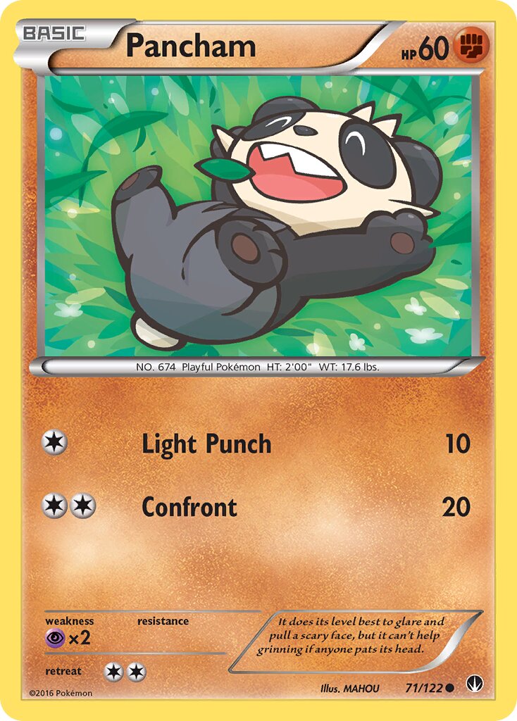 Pancham 071 — BREAKpoint (English Pokémon TCG card)